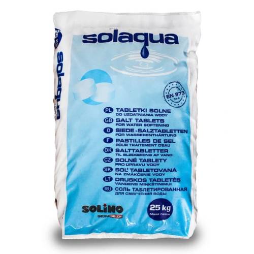 Sól tabletkowa do zmiękczaczy wody 25 kg